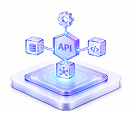 Backend API and microservices illustration